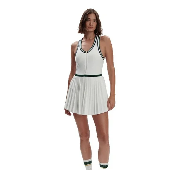 Varley Womens Jane Court Dress XL Tennis Pickleball Athleisure Pleated 28" NEW - Picture 2 of 14